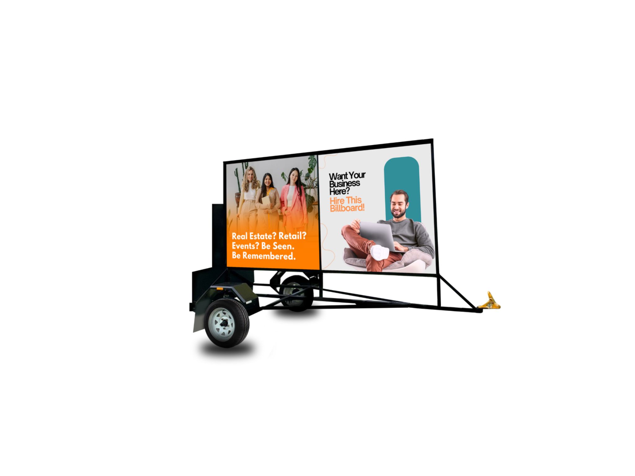 A trailer billboard for hire in Bundaberg